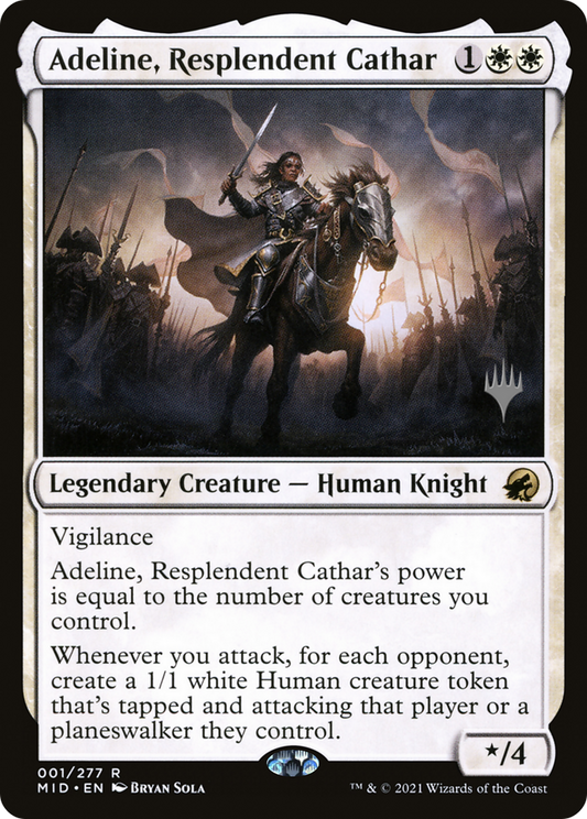 Adeline, Resplendent Cathar (PMID-01P) - Innistrad: Midnight Hunt Promos