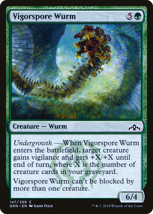 Vigorspore Wurm (GRN-147) - Guilds of Ravnica