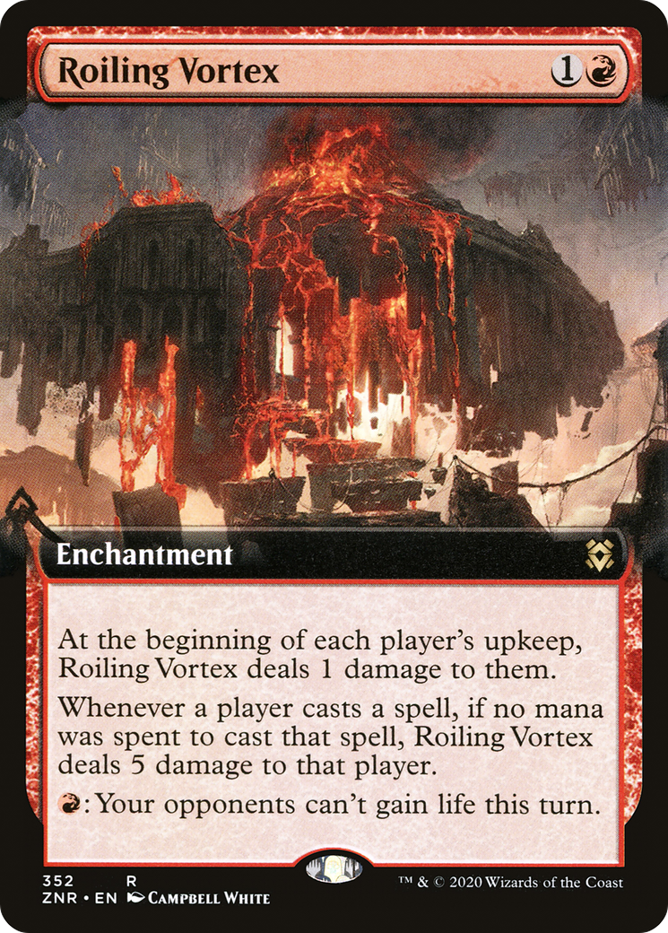 Roiling Vortex (ZNR-352) - Zendikar Rising: (Extended Art)