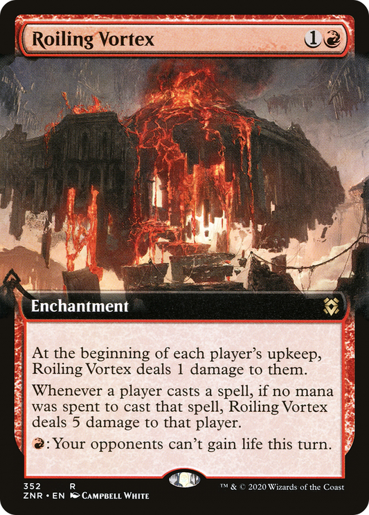 Roiling Vortex (ZNR-352) - Zendikar Rising: (Extended Art)