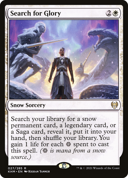 Search for Glory (KHM-027) - Kaldheim: (snow) Foil