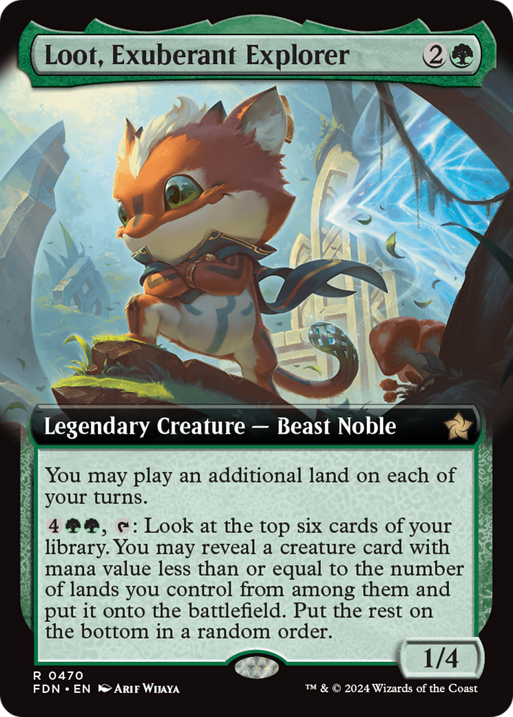 Loot, Exuberant Explorer (FDN-470) - Foundations: (Extended Art) Foil