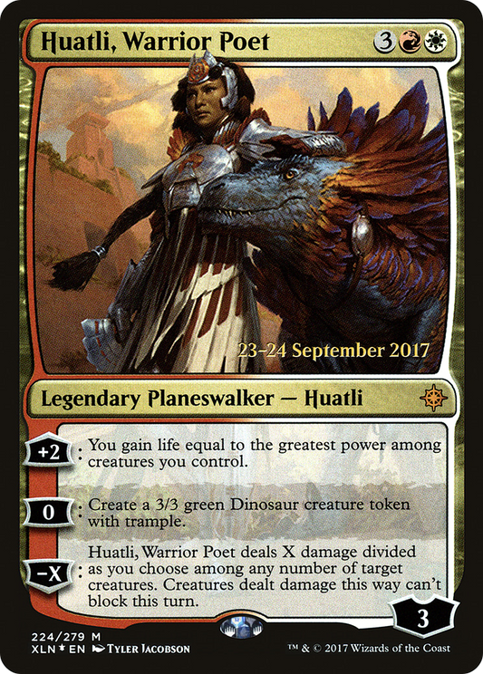 Huatli, Warrior Poet (PXLN-224S) - Ixalan Promos Foil