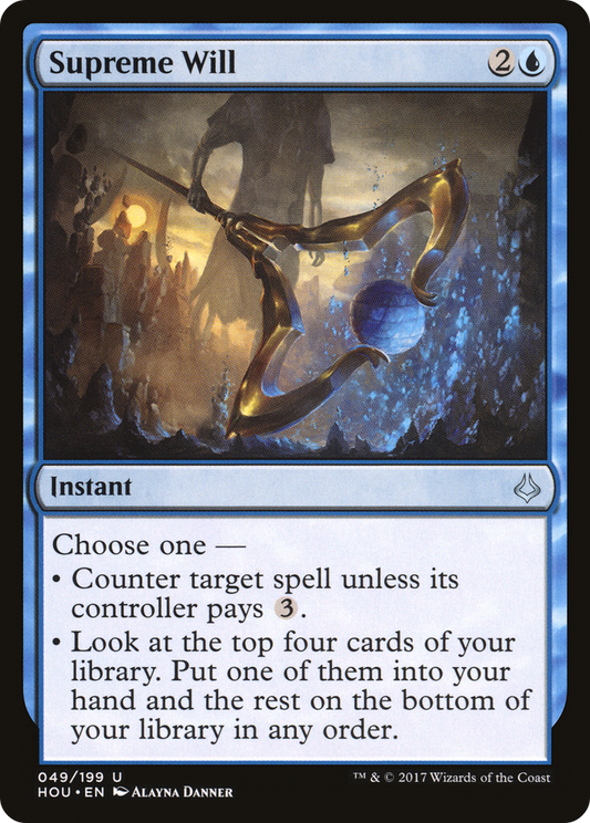 Supreme Will (HOU-049) - Hour of Devastation Foil