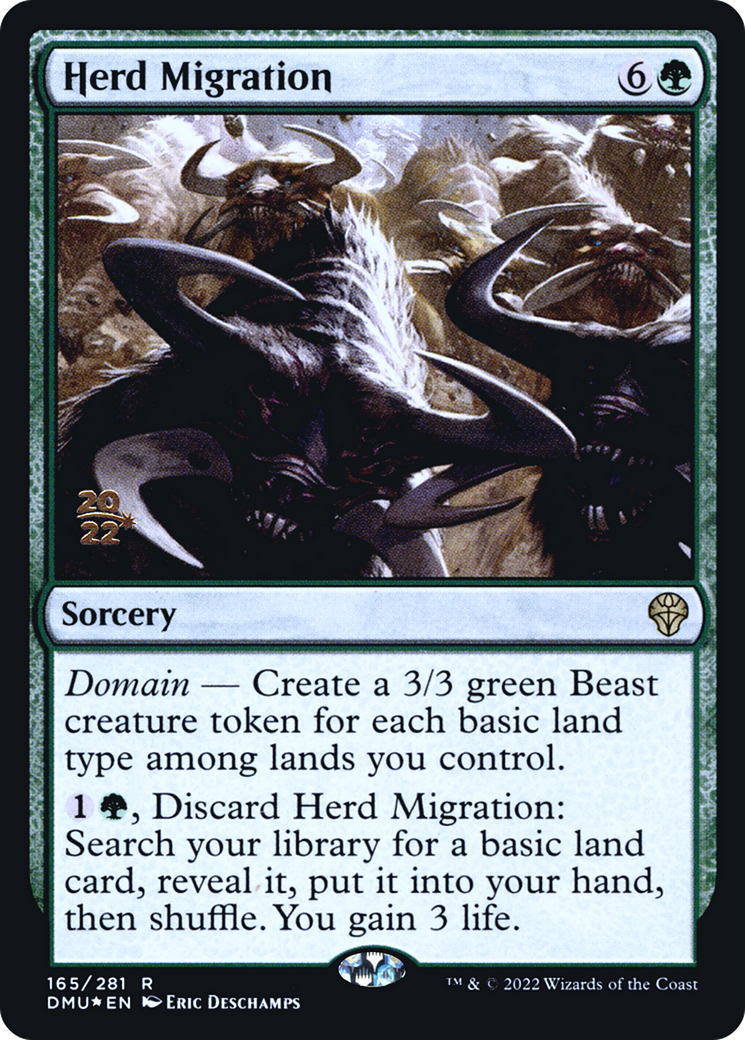 Herd Migration (PDMU-165S) - Dominaria United Promos Foil