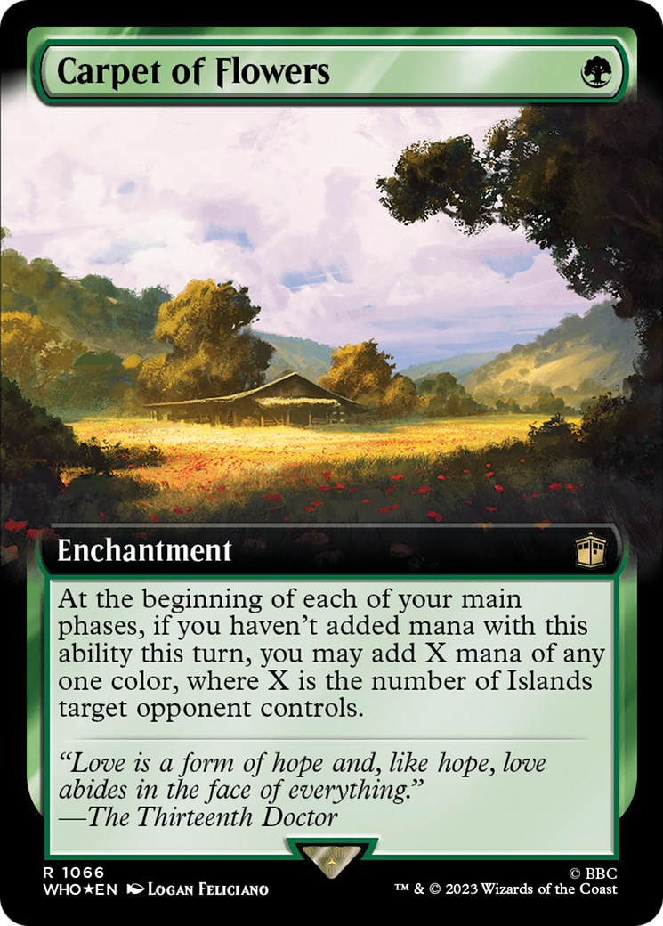 Carpet of Flowers (Extended Art) (Surge Foil) (WHO-1066) - Doctor Who: (Extended Art) Foil