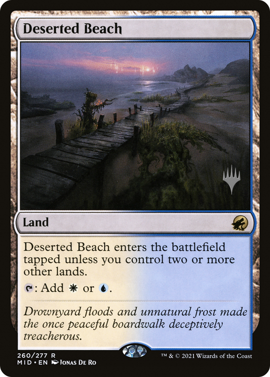 Deserted Beach (PMID-260P) - Innistrad: Midnight Hunt Promos