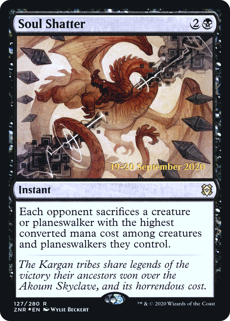 Soul Shatter (PRE-127S) - Zendikar Rising Promos (Prerelease) Foil