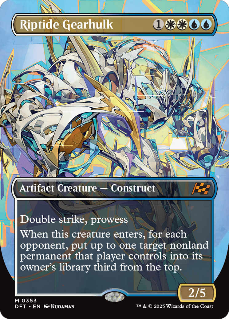 Riptide Gearhulk  (Borderless)(DFT-353) - Aetherdrift Foil