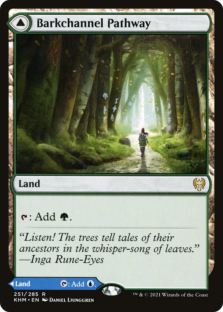 Barkchannel Pathway // Tidechannel Pathway (KHM-251) - Kaldheim Foil