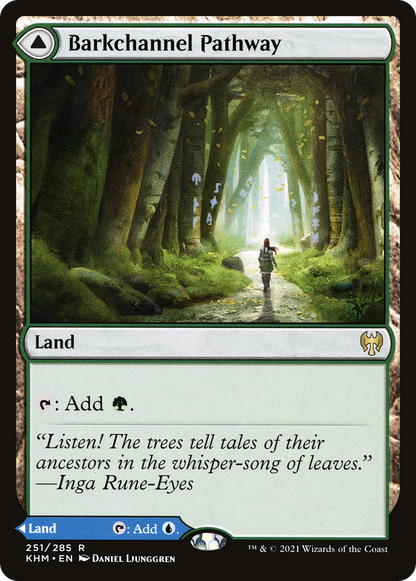 Barkchannel Pathway // Tidechannel Pathway (KHM-251) - Kaldheim Foil