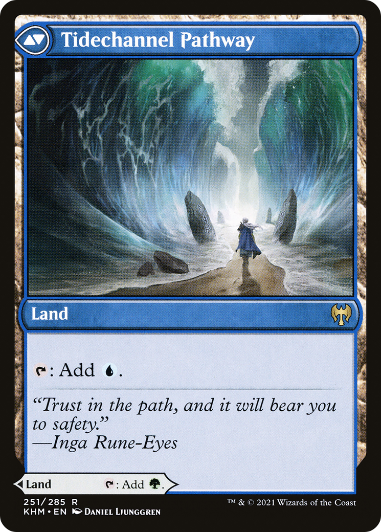 Barkchannel Pathway // Tidechannel Pathway (KHM-251) - Kaldheim Foil