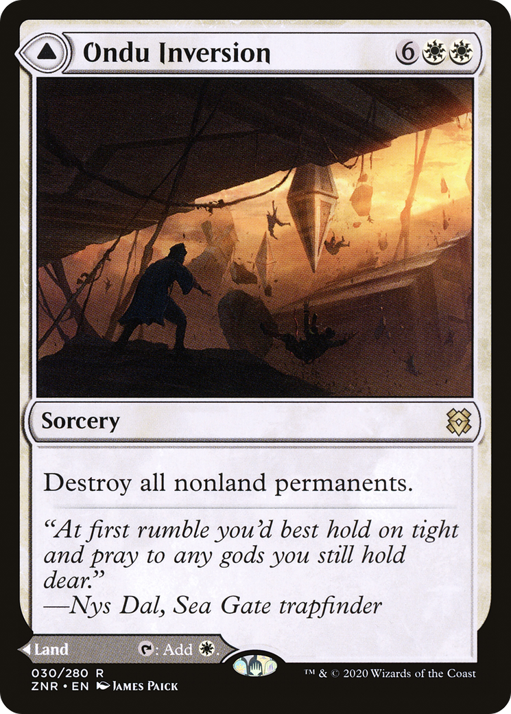 Ondu Inversion // Ondu Skyruins (ZNR-030) - Zendikar Rising Foil