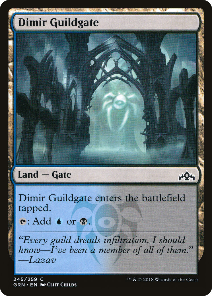 Dimir Guildgate (GRN-245) - Guilds of Ravnica Foil