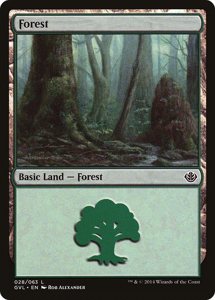 Forest (GVL-028) - Duel Decks Anthology: Garruk vs. Liliana