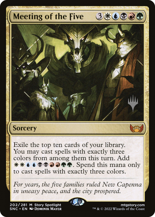 Meeting of the Five (PPSNC-202) - Streets of New Capenna Promos (Promo Pack) Foil