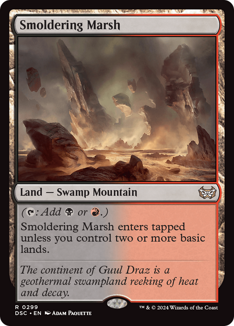 Smoldering Marsh (DSC-299) - Duskmourn: House of Horror Commander