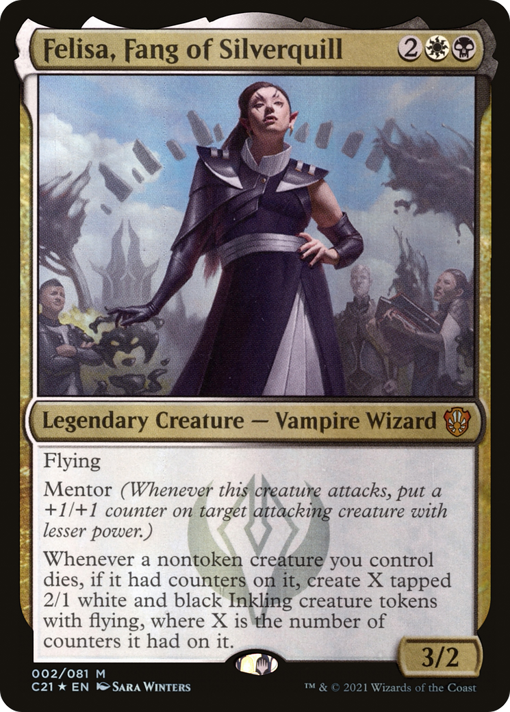 Felisa, Fang of Silverquill (C21-002) - Commander 2021 Foil