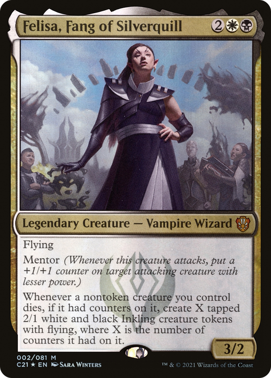 Felisa, Fang of Silverquill (C21-002) - Commander 2021 Foil