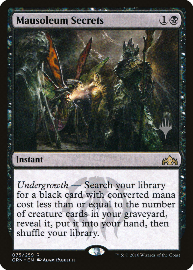 Mausoleum Secrets (PGRN-75P) - Guilds of Ravnica Promos