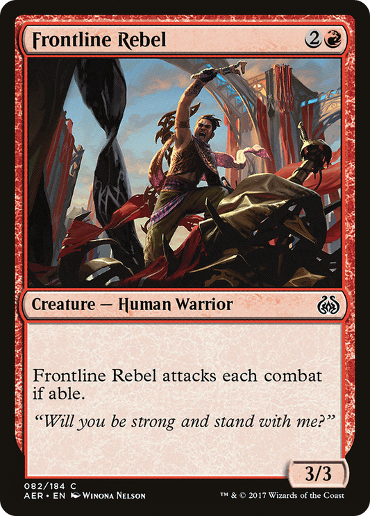 Frontline Rebel (AER-082) - Aether Revolt Foil