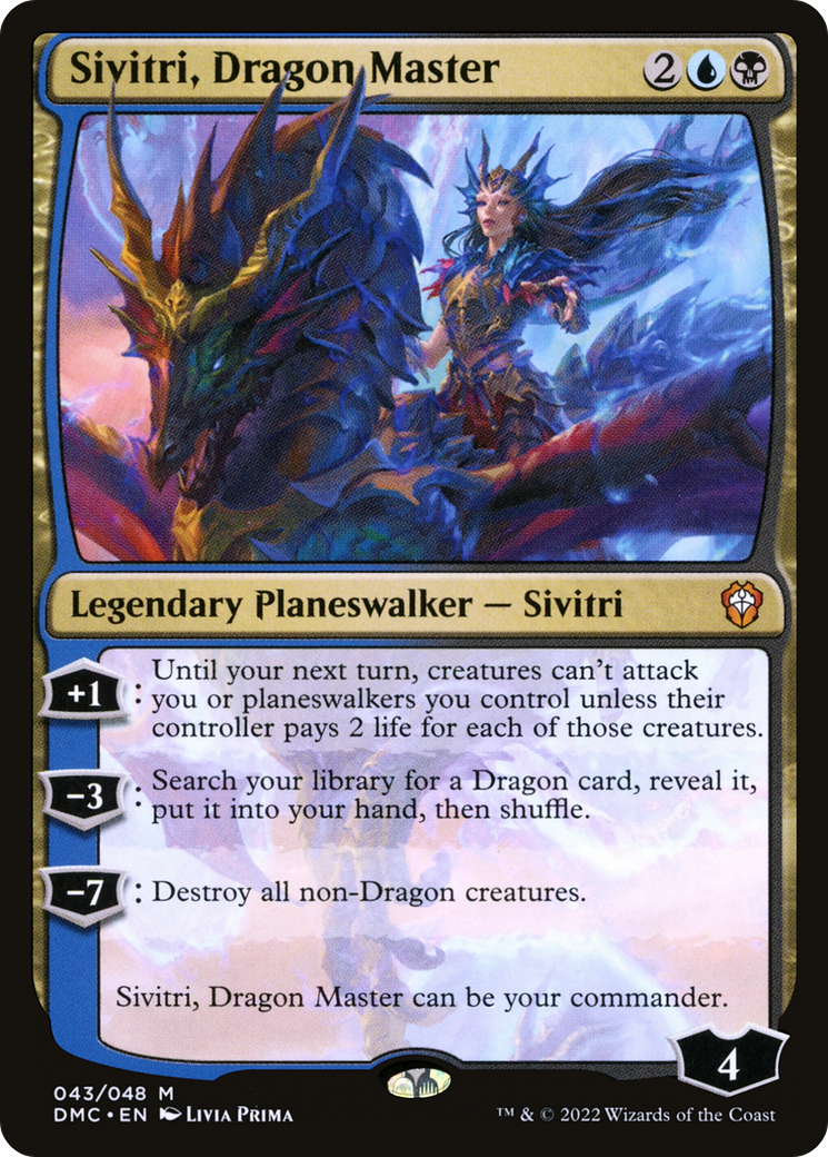 Sivitri, Dragon Master (DMC-043) - Dominaria United Commander Foil