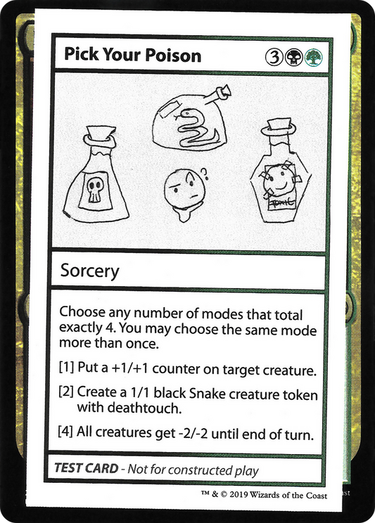 Pick Your Poison (CMB2-097) - Mystery Booster Playtest Cards 2021