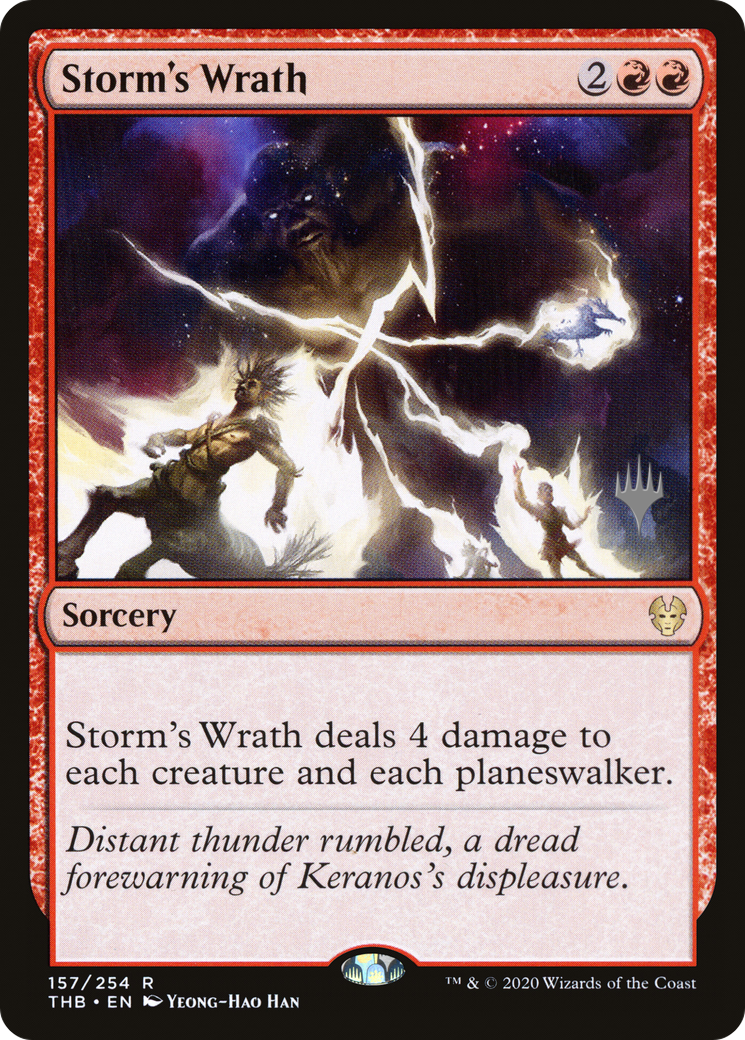 Storm's Wrath (PPTHB-157P) - Theros Beyond Death Promos (Promo Pack)