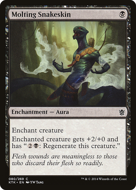 Molting Snakeskin (KTK-080) - Khans of Tarkir Foil