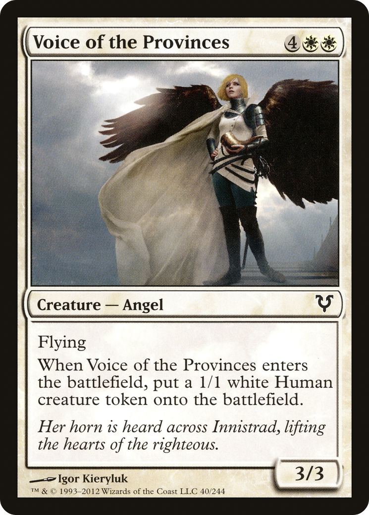 Voice of the Provinces  (AVR-040) - Avacyn Restored Foil