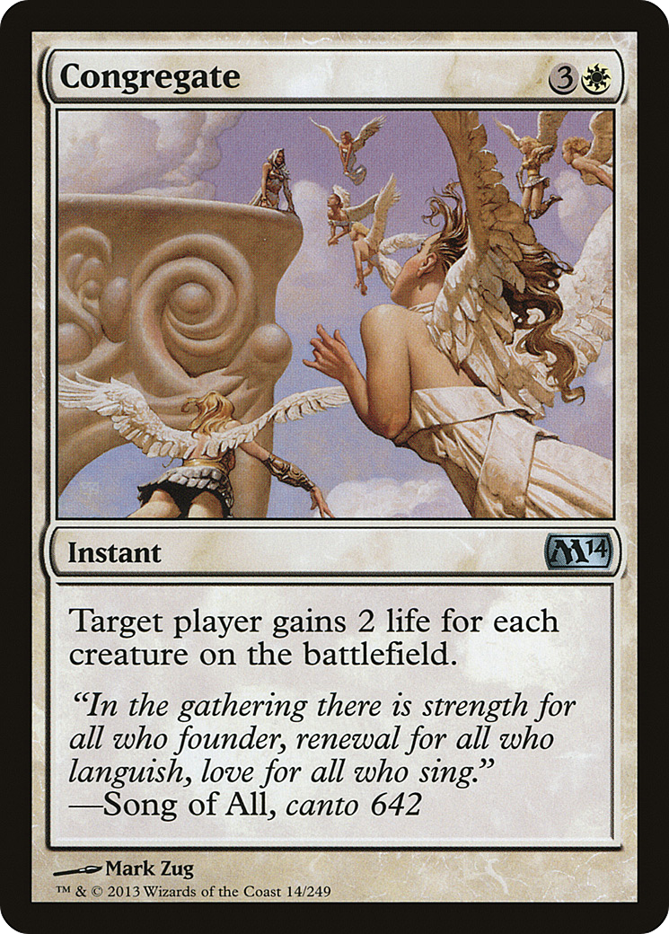 Congregate (M14-014) - Magic 2014 Foil