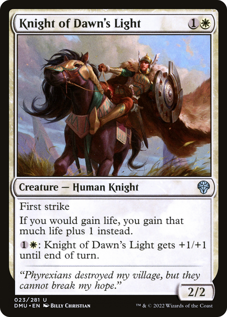 Knight of Dawn's Light (DMU-023) - Dominaria United