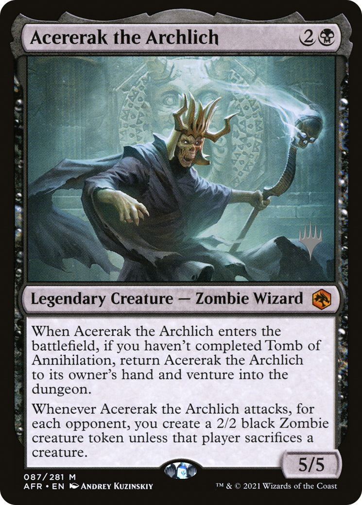 Acererak the Archlich (PPAFR-87P) - Adventures in the Forgotten Realms Promos Foil (Promo Pack)