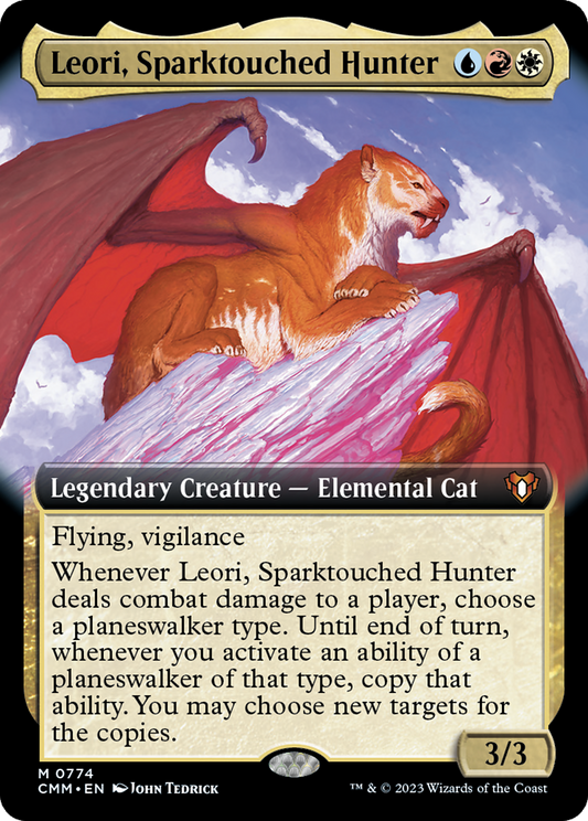 Leori, Sparktouched Hunter (Extended Art) (CMM-774) - Commander Masters: (Extended Art)