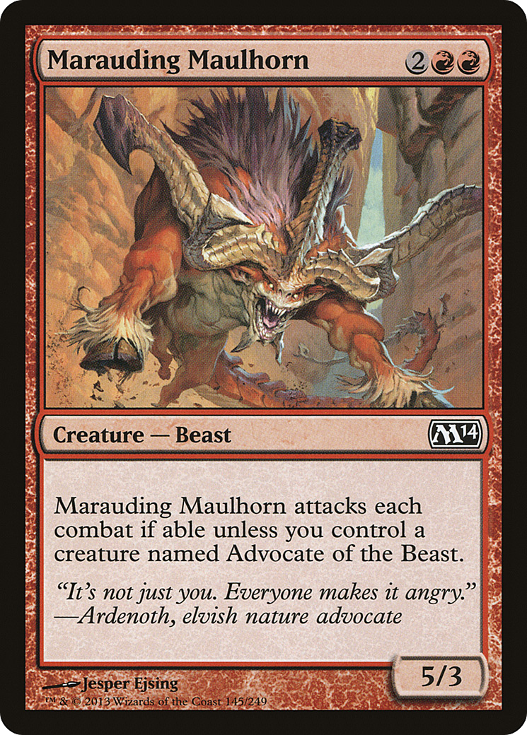 Marauding Maulhorn (M14-145) - Magic 2014