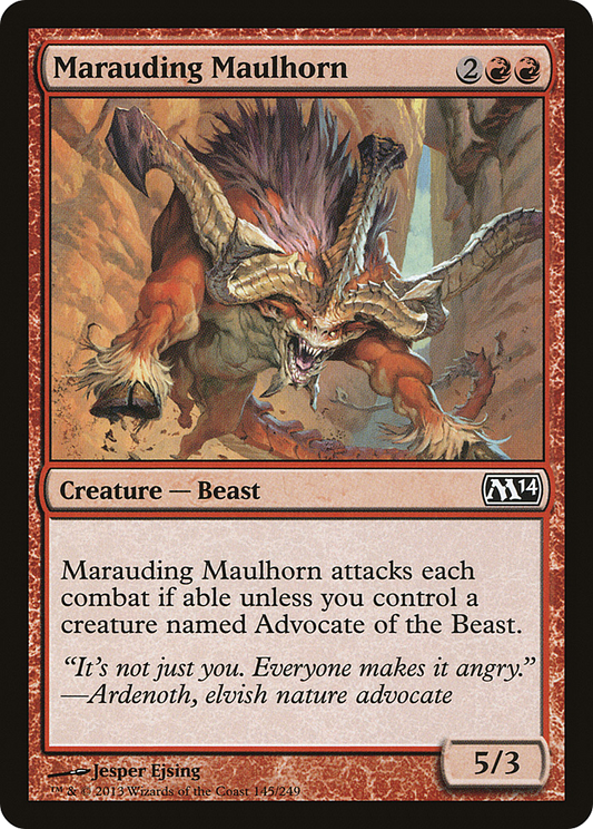 Marauding Maulhorn (M14-145) - Magic 2014