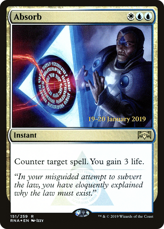 Absorb (PRE-151S) - Ravnica Allegiance Promos (Prerelease) Foil