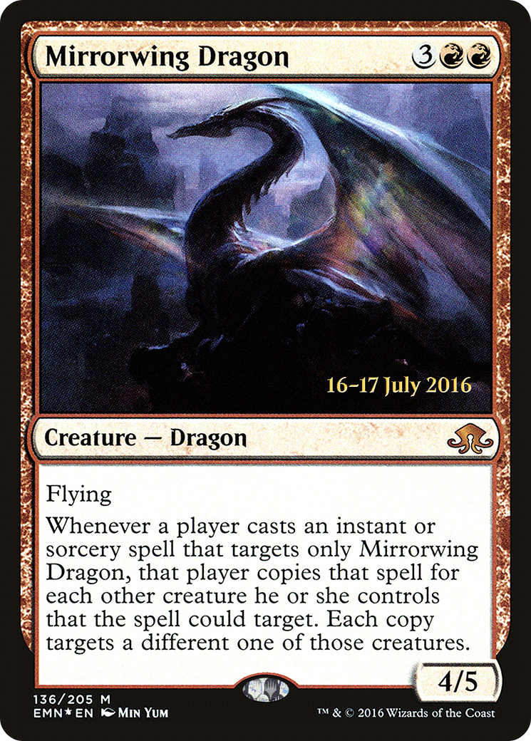 Mirrorwing Dragon (PRE-136S) - Eldritch Moon Promos (Prerelease) Foil