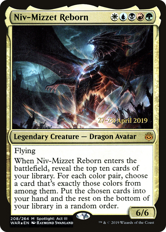 Niv-Mizzet Reborn (PWAR-208S) - War of the Spark Promos Foil