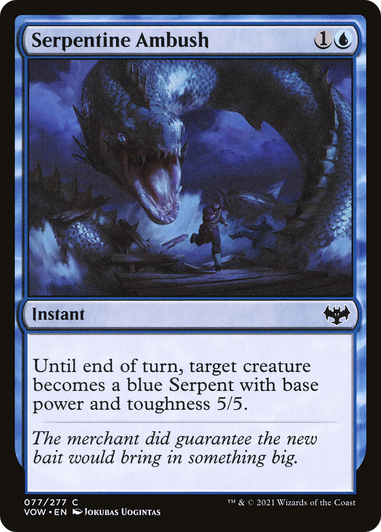Serpentine Ambush (VOW-077) - Innistrad: Crimson Vow Foil