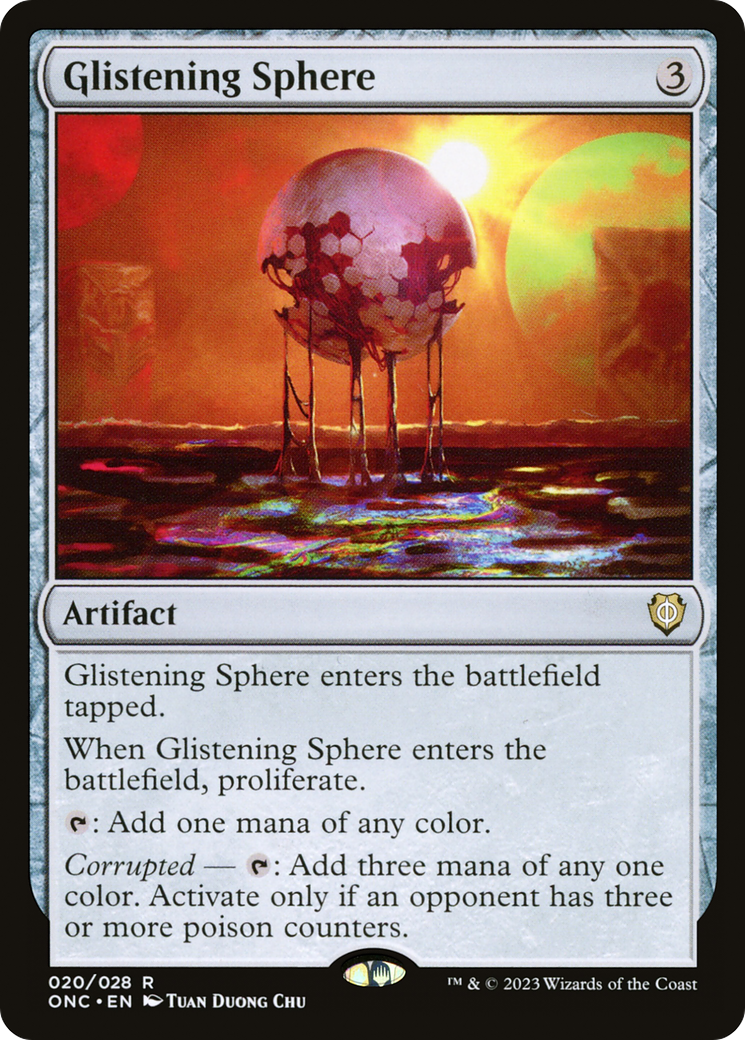 Glistening Sphere (ONC-020) - Phyrexia: All Will Be One Commander