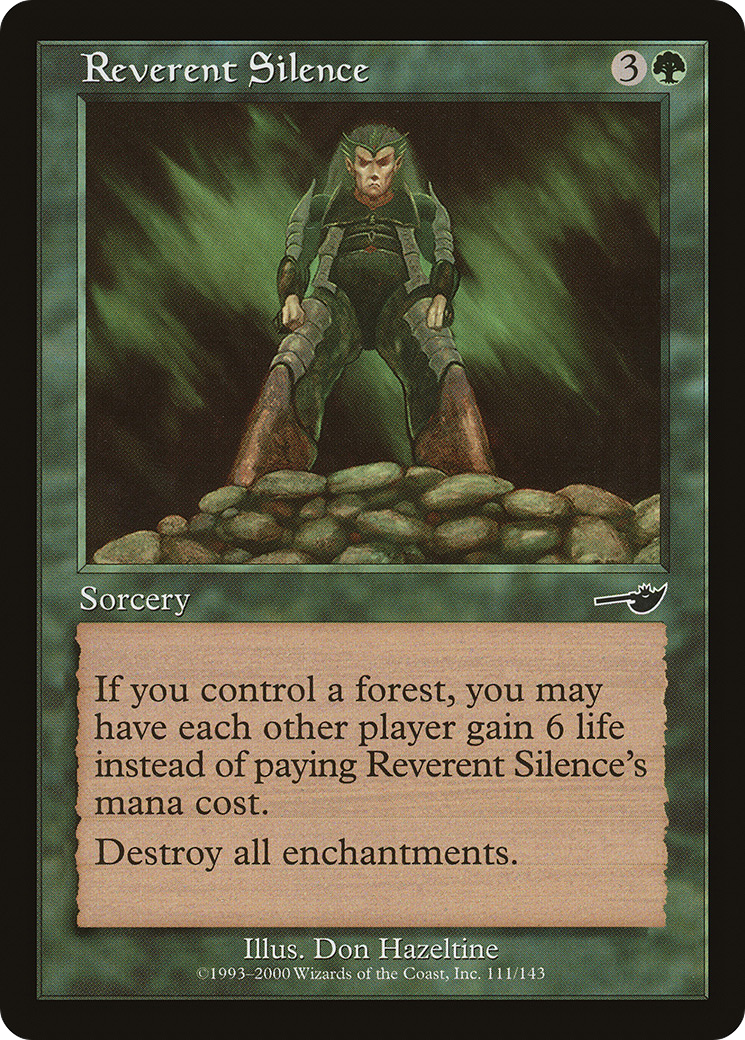 Reverent Silence (NEM-111) - Nemesis Foil