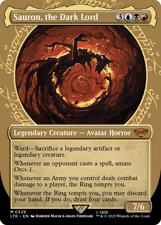 Sauron, the Dark Lord (Showcase) (LTR-329) - The Lord of the Rings: Tales of Middle-earth: (Showcase) (Borderless)