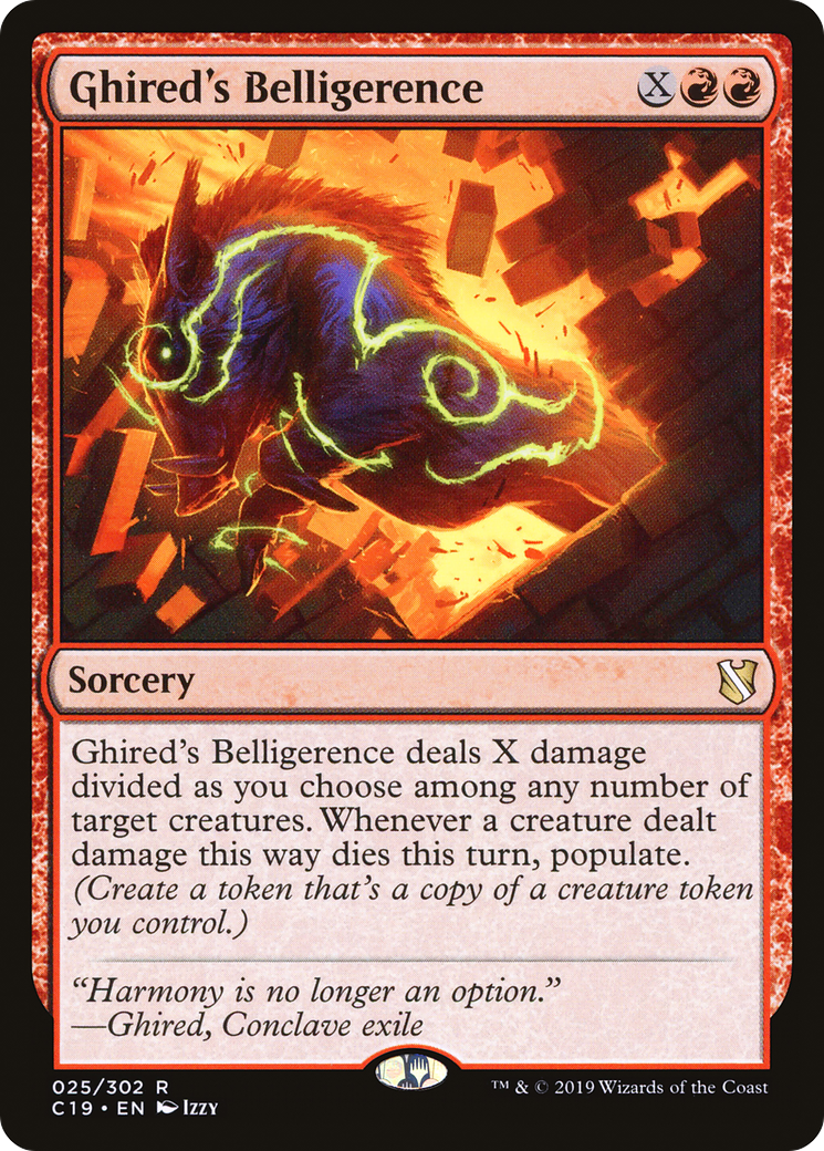 Ghired's Belligerence (C19-025) - Commander 2019