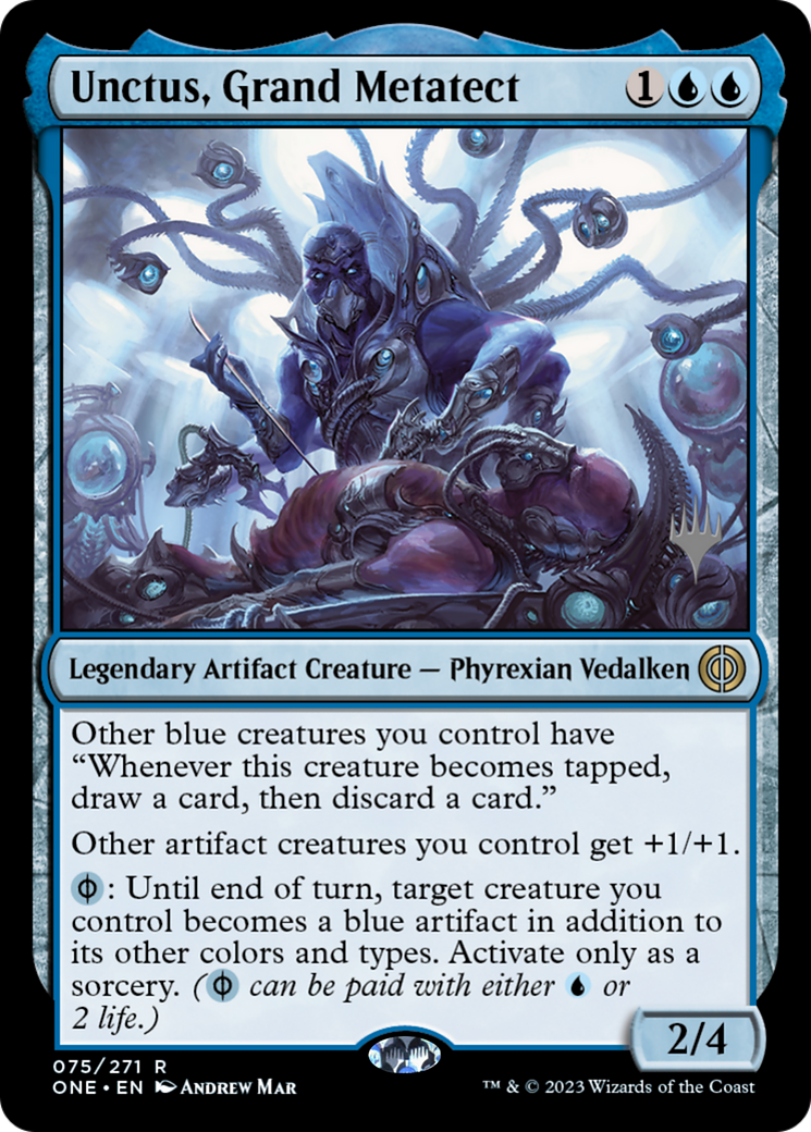 Unctus, Grand Metatect (PONE-75P) - Phyrexia: All Will Be One Promos Foil