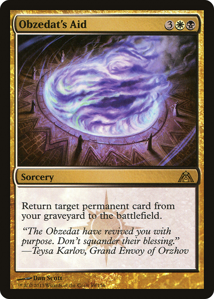 Obzedat's Aid (DGM-089) - Dragon's Maze Foil