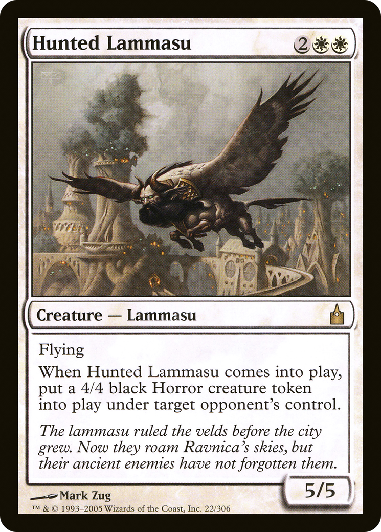 Hunted Lammasu  (RAV-022) - Ravnica: City of Guilds Foil