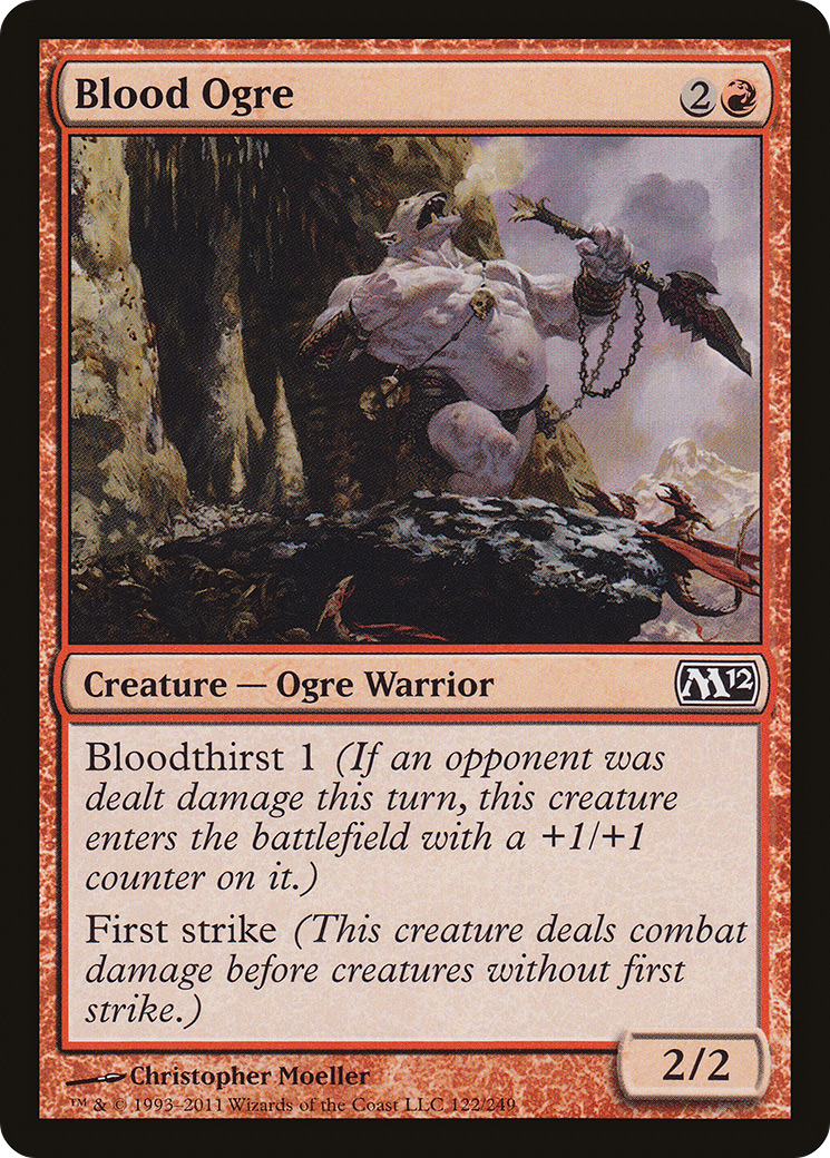 Blood Ogre (M12-122) - Magic 2012 Foil