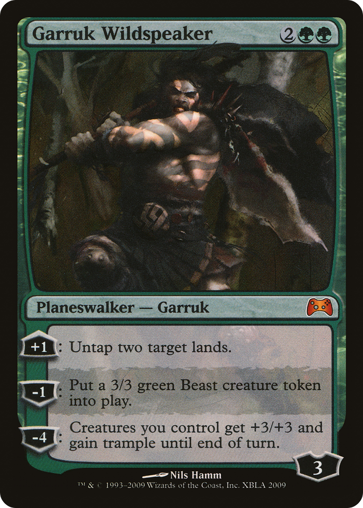 Garruk Wildspeaker (PDTP-001) - Duels of the Planeswalkers 2009 Promos  Foil