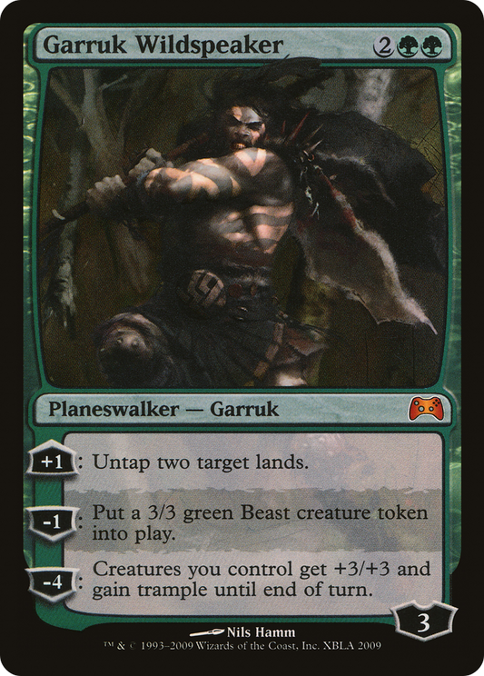 Garruk Wildspeaker (PDTP-001) - Duels of the Planeswalkers 2009 Promos  Foil